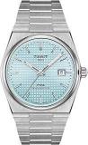 Tissot_1853 Stainless Steel Pkx Prmatic 80 Autatic Ice Blue Dial Men's Analog Watch T13775100, Band Silver