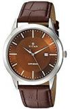 Titan Analog Brown Dial Men's Watch 1584SL04