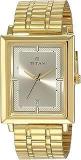 Titan Analog Gold Dial Men's Plastic Watch NL1715YM02/NR1715YM02