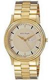 Titan Analog Gold Dial Men's Watch NK1650YM04