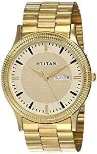 Analog Gold Dial Men's Watch NK1650YM04