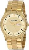 Titan Analog Gold Dial Men's Watch NL1650YM04/NP1650YM04