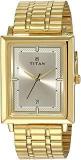 Titan Analog Gold Dial Men's Watch NL1715YM02