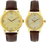 Titan Analog Gold Dial Unisex's Watch NL15802490YL05/NR15802490YL05P