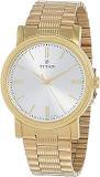 Titan Analog Silver Dial Gold Band Men's Stainless Steel Watch NL1712YM01/NP1712YM01