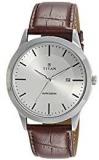 Titan Analog Silver Dial Men's Watch NM1584SL03 / NL1584SL03