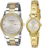 Titan Analog Silver Dial Unisex Watches Combo NK1650BM03, NK2417YM01