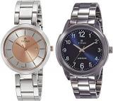 Titan Analog Silver Unisex Watches Combo NK2480KM01, 1585SM05