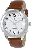 Titan Analog White Dial Men's Watch NL1585SL07