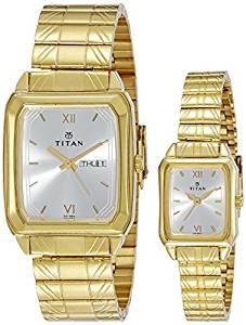 Titan Analog White Dial Unisex Watch NE15812488YM04