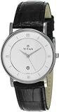 Titan Analog White Dial Unisex's Watch NL9162SL04