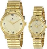 Titan Bandhan Analog Golden Dial Unisex's Watch NN15802490YM02