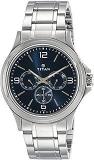 Titan Blue Dial Quartz Multifunction Stainless Steel Strap Watch For Men NS1698SM02