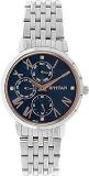 Titan Blue Dial Silver Band Analog Stainless Steel Watch For Women NR2569SM01