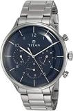 Titan Classique Analog Blue Dial Men's Watch NN90102SM01