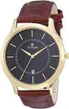 Titan Gents Karishma Analog Black Dial Men's Watch NN1825YL01/NR1825YL01