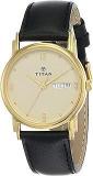 Titan Karishma Analog Champagne Dial Men's Watch NL1445YL05/NM1445YL05