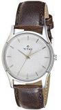 Titan Karishma Analog Silver Dial Men's Watch 1636SL01