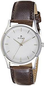 Titan Karishma Analog Silver Dial Men's Watch 1636SL01