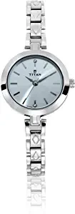 Titan Karishma Analog Silver Dial Women's Watch 2598SM01