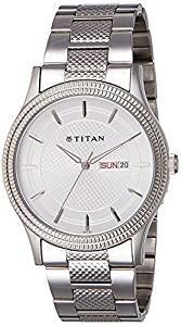 Titan Karishma Ottoman Analog Silver Dial Men's Watch 1650SM01