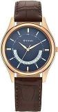 Titan Lagan Collection Analog Blue Dial Men's Watch NN1713WL01/NR1713WL01 Genuine Leather, Brown Strap