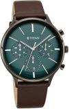 Titan Light Leathers IV Analog Green Dial Men's Watch 90134QL01/NP90134QL01