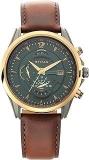 Titan Maritime Analog Green Dial Men's Watch NN1830KL02/NR1830KL02 Genuine Leather, Brown Strap