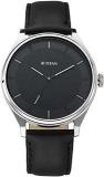 Titan Men Leather Black Dial Analog Watch Nr1802Sl11, Band Color Black