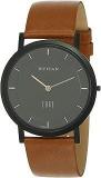 Titan Men Leather White Dial Analog Watch Nr1595Nl03, Band Color Brown