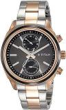 Titan Men Metal Silver White Dial Analog Watch Nr1733Km03, Band Color Rose Gold