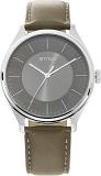 Titan Men's Urban Edge Lustrous Olive Dial Leather Analog White Watch NP1802SL08