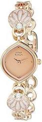 Titan Metal Analog Pink Dial Women's Watch Nm2497Wm01 / Nl2497Wm01/Np2497Wm01, Band Color:Multicolor