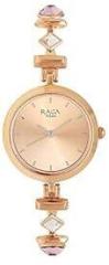 Titan Metal Rose Gold Dial Analog Watch For Women Nr2606Wm06, Band Color Rose Gold