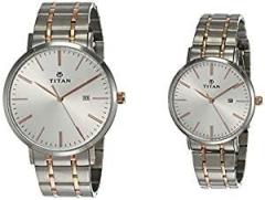 Titan Modern Bandhan Analog Silver Dial Unisex's Watch NN9400294202KM01