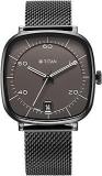 Titan Neo Curve Quartz Analog with Date Anthracite Dial Black Stainless Steel Strap Watch for Men NS1885NM01