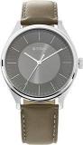 Titan Neo Economy Analog White Dial Men's Watch NN1802SL08/NP1802SL08 Genuine Leather, Gray Strap