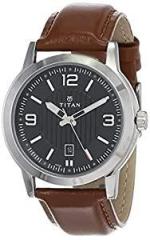 Titan Neo Men's Quartz, Water Resistant, Leather/Stainless Steel Strap Designer Watch