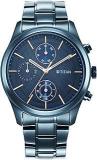 Titan Neo Splash Blue Dial Quartz Multifunction Stainless Steel Strap watch for Men NS1805QM01