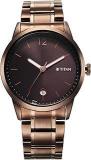 Titan Neo Splash Brown Dial Analog With Date Stainless Steel Strap Watch For Men 1806QM03