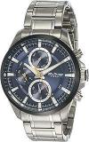 Titan Octane Blue Dial Quartz Multifunction Stainless Steel Strap Watch For Men NS90104KM01