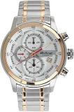 Titan Octane Quartz Chronograph White Dial Stainless Steel Strap Watch For Men NS90086KM02