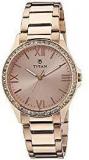 Titan Purple Analog Gold Dial Women's Watch NK9955WM01