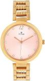 Titan Purple Fashion Basics Analog Pink Dial Women's Watch NN2480WM03/NR2480WM03 Stainless Steel, Rose Gold Strap