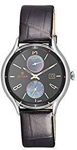 Titan Purple Multi Function Analog Black Dial Women's Watch 9964SL01J