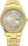 Titan Quartz Analog Champagne Dial Stainless Steel Strap Watch For Men NS1650YM09