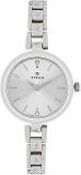 Titan Quartz Analog Silver Dial Stainless Steel Strap Watch For Women NN2598SM01