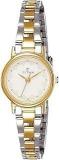 Titan Quartz Analog White Dial Stainless Steel Strap Watch For Women NS917BM01