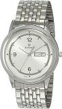 Titan Quartz Analog With Day And Date Silver Dial Stainless Steel Strap Watch For Men NK1638SM01