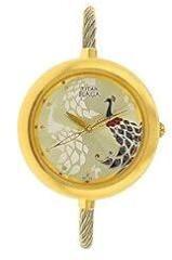 Titan Raga Garden of Eden Champagne Dial Analog Stainless Steel Strap watch for Women NS2532YM01